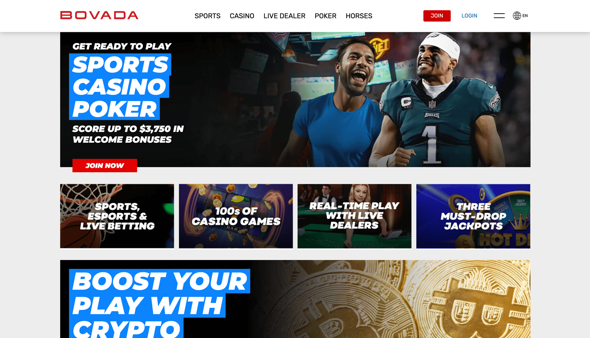 Bovada promotional banner - Trusted Sports Betting