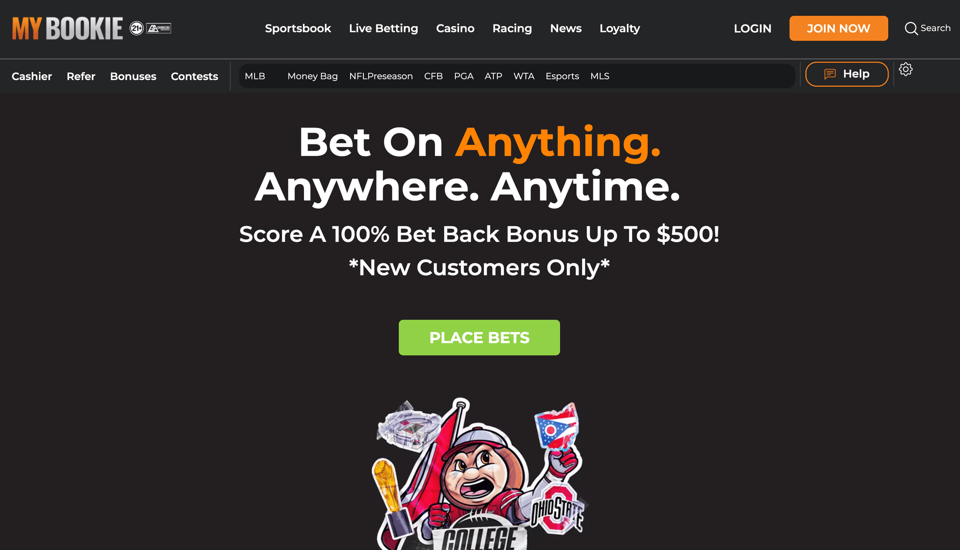 MyBookie promotional banner - Where Your Winning Journey Begins