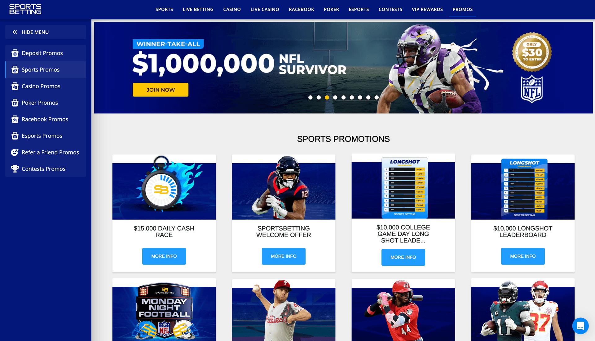 SportsBetting.ag promotional banner - Early Lines, Sharp Odds